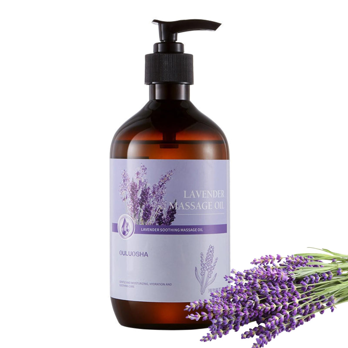 Rosarden Massage Oil for Relaxing, Warming, Joint Pain Sensual Massage Oil Lavender Massage Oils for Massage Therapy Moisturizing Massage Oil for Men and Women (Lavender Flavor)