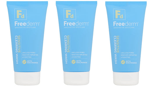 FREEDERM 3 x Freederm Sensitive Facial Wash 150ml