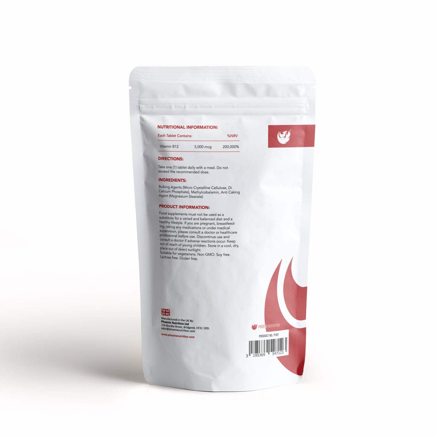 High Strength Methyl B12-5mg x 180 Tablets - Coenzyme Form of Vitamin B12 - Methylcobalamin (5000mcg)