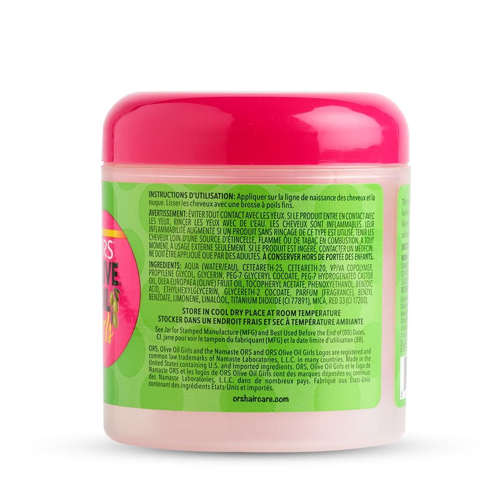 ORS Olive Oil Girls Fly-Away Taming Edge Gel - 142g, Infused With Olive Oil, Castor Oil & Vitamin-E, Non-Greasy Formula, For Smooth & Sleek Hairline Control