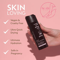 he-shi He-Shi Gold Tanning Milk 200ml - Lightweight Fake Tan Milk with Glycerine & Hyaluronic Acid for Silky Hydrated Skin, Medium Golden Glow - 96% Natural, Suitable for All Skin Types