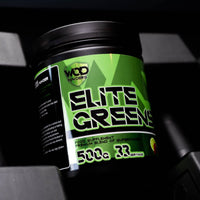 Hellenia Elite Greens Superfood - WOD Powders | 34 Vegan Superfoods and Natural Ingredients, Green and Red Fruits, Berries,Vegetables, Prebiotics & Digestive Enzymes - 500g (Strawberry & Lime)