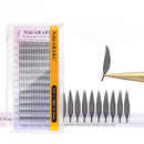 NAGARAKU Spire Shaped Eyelashes Extensions Air Series Premade Volume Lashes 0.07mm C Curl 8mm-15mm Mix Length 240 Clusters Wet Set/Anime/Manga Styles Lashes