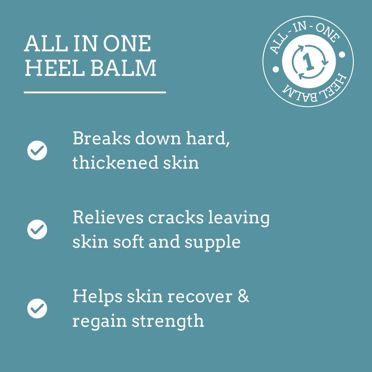 Simply Feet Heel Balm | 25% Urea for Rough, Dry Heels & Soles | Rich Emollient Formula | Easy-to-Apply Texture | Fresh Mint Scent | Paraben & Perfume Free | Made in the UK (120g)