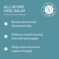 Simply Feet Heel Balm | 25% Urea for Rough, Dry Heels & Soles | Rich Emollient Formula | Easy-to-Apply Texture | Fresh Mint Scent | Paraben & Perfume Free | Made in the UK (120g)