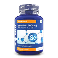 Zipvit Selenium 200mcg with Vitamins ACE, 180 Vegan Tablets, High Strength Selenium Supplement, Supports Hair and Nails, Immune System and Thyroid Function, 6 Month Supply, UK Supplier