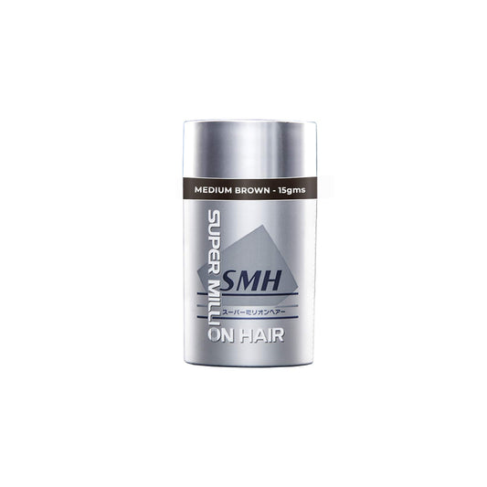Super Million Hair 1 x 15g Hair Building Fibres - No.23 Medium Brown