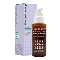 facetheory Retinal Supreme MultiCream 0.1% (Unscented) - Brightening, Firming & Plumping Overnight Anti Aging Serum & Moisturiser in One - Hybrid Night Cream & Serum (50ml)