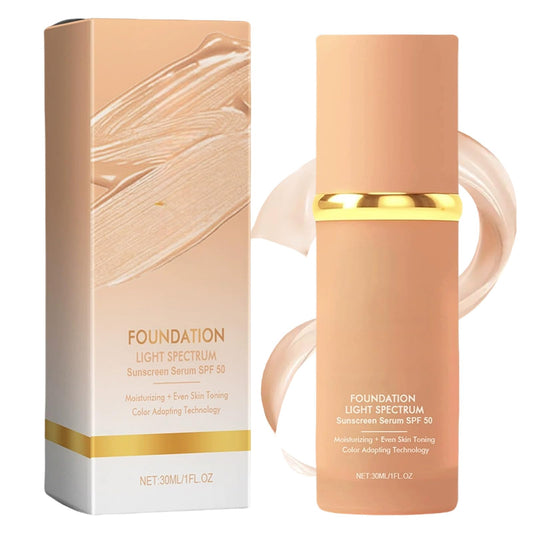 AurolaGlow Color-Changing Foundation Liquid, Naturally Covers, Long-Lasting Hydrating And Concealing Cream, Moisturizing, 30ml