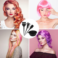 GAOHUI 4 Pcs Hair Coloring Brushes, Hair Dye Kit, Double Sided Hair Dying Brushes Tint Comb Set, DIY Salon Hair Dye Brush and Bowl Set with Hair Dying Mixing Bowl