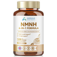 Aoruilia NMNH Supplement 1200mg, 6 in 1 NAD Alternative & Trans-Resveratrol Superior Antioxidant Blend with Max Absorption for NAD+ Booster & Energy Support, 120 Capsules