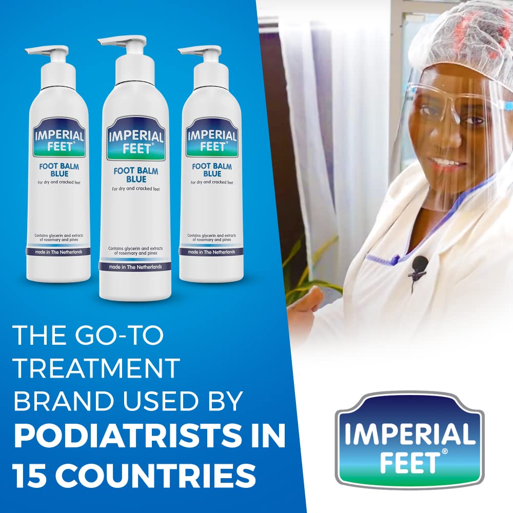 Imperial Feet Foot Balm Blue for Dry Feet Skin Remover-150ML Honey Balm Hard Skin Remover Foot-Cracked Heel Repair Cream-Athletes Foot Cream-Heel Balm for Soft, Smooth, Moisturize & Soothes Dry Skin