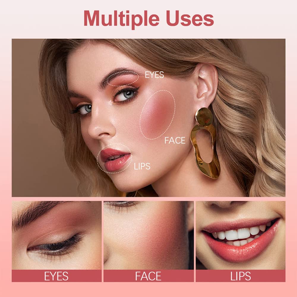 ZDHSOY Liquid Blush - Soft Cream Blush Makeup for Cheeks, Lips and Skin Tint, Dewy Face Blush (#04), 2 g
