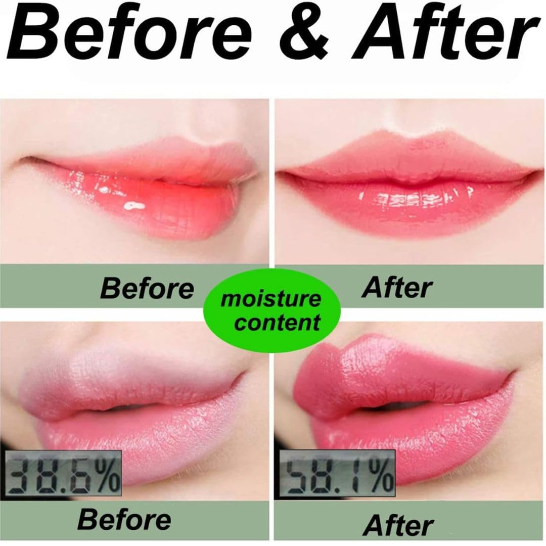 Generic Aloe Vera Lipstick, Aloe Vera Lip Balm, Moisturizing Crystal Jelly Lipsticks, Organic Color Change Lipstick, Long Lasting Nutritious Lip Balm, Magic Temperature Lip Gloss for All Ages (1)