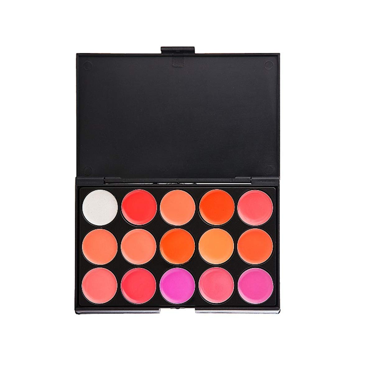 FantasyDay Pro 15 Colors Cream Lip Gloss Xmas Makeup Palette Cosmetics Contouring Kit - Ideal for Professional and Daily Use