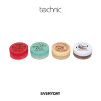 Technic Lip Balm & Scrub 4Pc Gift Set - 4 Flavours - Nourishing Coconut Sugar Scrub Lip Treatment & Softening Lip Balms - Vegan and Cruelty Free