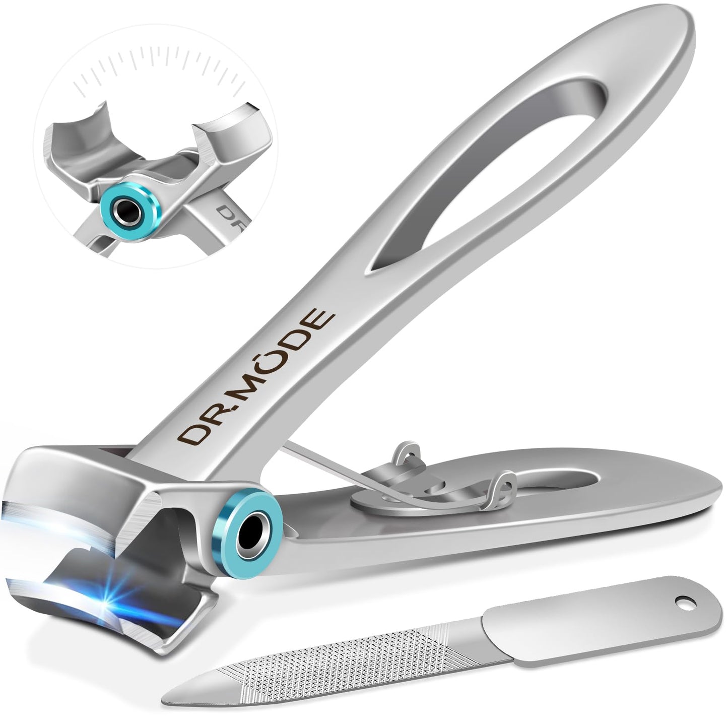 DRMODE Nail Clippers for Thick Nails with Wide Jaw Opening