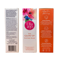 Ella & Jo Glow Up Enzyme Face Mask – Exfoliate, Brighten & Hydrate with Hyaluronic Acid, Vitamin C & Fruit Extracts - Gentle Facial Exfoliator For Smooth Radiant Skin - Vegan