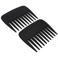 AIRERA 2 Pieces Professional Pompadour Streaker Afro Hair Combs, Mens Slickback Styling Comb, Wide Tooth Wet Pick Hair Beard Comb, Anti-Static Heat Resistant Hairdressing Shower Comb for Men Salon (A)