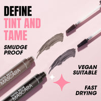 Collection Cosmetics, Incredibrow Tinted Mascara, Fast Drying Formula, 8ml, Brunette