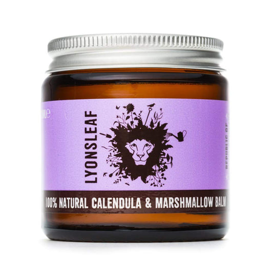 Lyonsleaf Calendula and Marshmallow Balm - 100% Natural Calendula Cream with Marshmallow Root - for eczema, psoriasis, dry, cracked, rough, hard or irritated skin 120ml