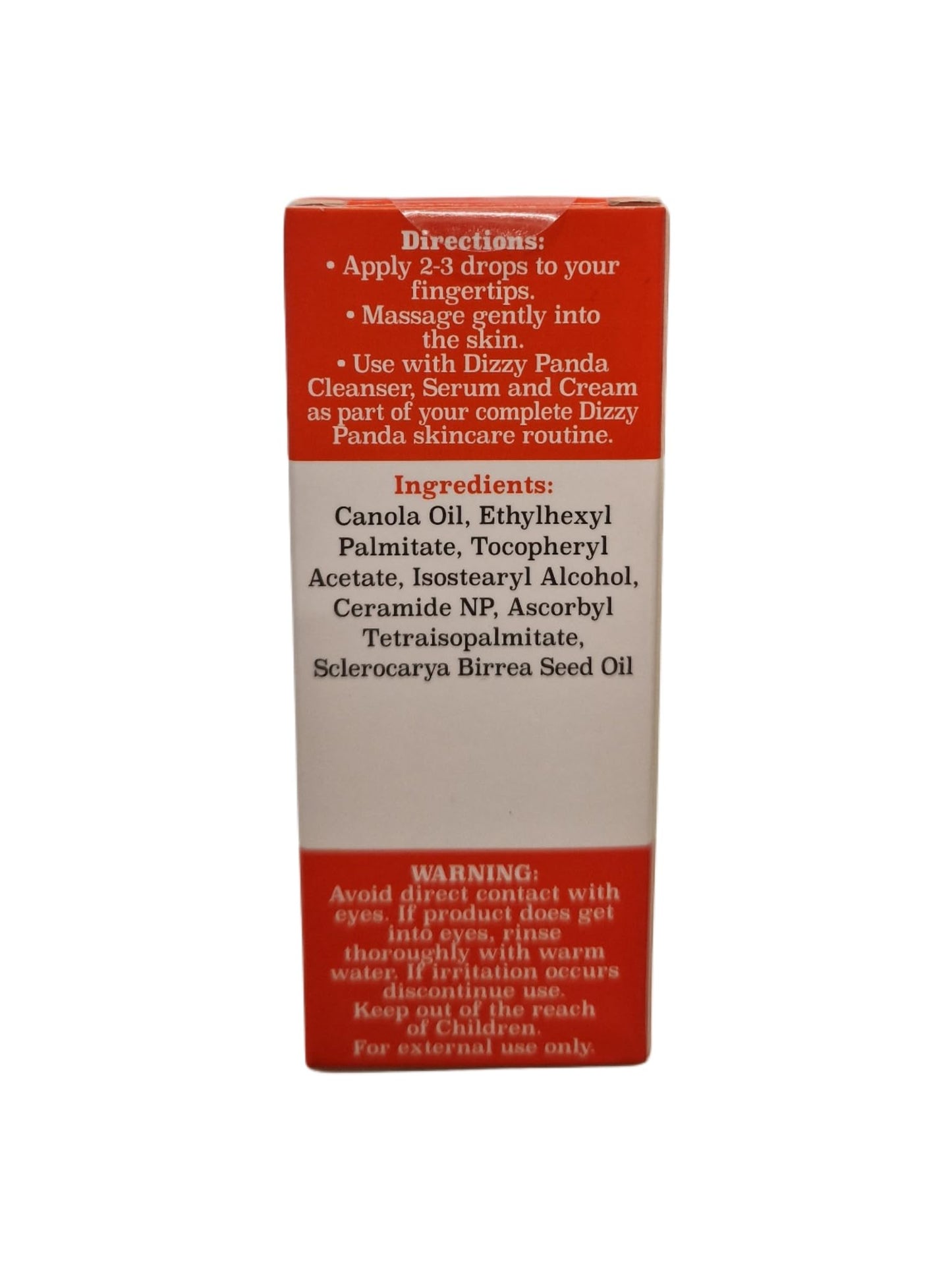 Dizzy Panda Brightening Facial Oil | Vitamin C, Omega 6 & 9, Plant Extracts | 30ml (1.01 fl oz)