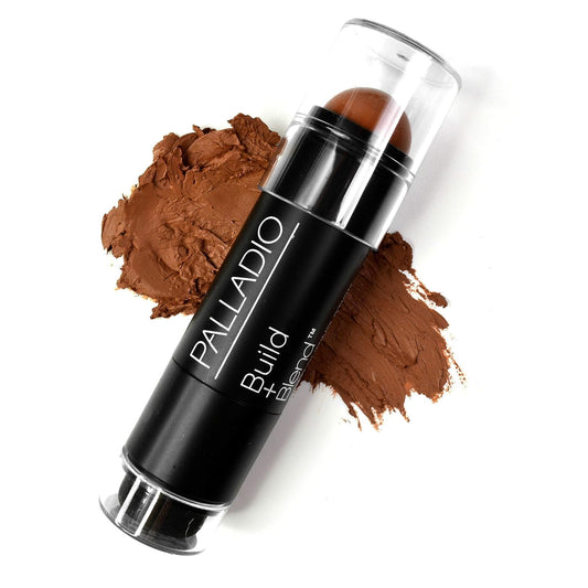 Palladio Contouring Makeup Stick BUILD + BLEND Contour Stick, Face Makeup for Perfect Sculpting Look, 0.23 Ounce (Amber Rose)