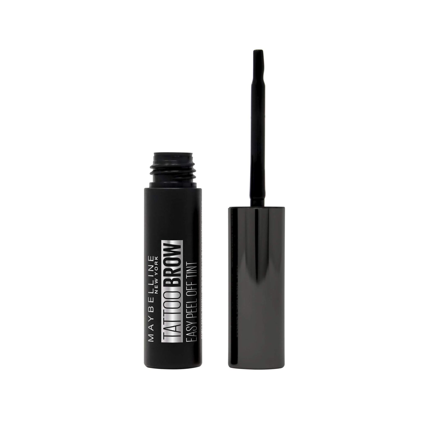 Maybelline New York Tattoo Brow Peel Off Eyebrow Gel Tint, Semi-Permanent Colour, Waterproof, Lasts up to 3 Days, Colour: Black Brown