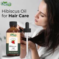 ORGANIC ZING Organic Zing Hibiscus (Rosa sinensis) Oil | Pure & Natural Essential Oil for Skincare, Hair Care & Massage- 30ml/1.01fl oz