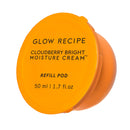 Glow Recipe Cloudberry Bright Face Cream Refill Pod – Ultra Moisturizing Korean Face Cream for Women with CoQ10, Multi Peptides & Vitamin C to Brighten, Repair Skin Barrier & Even Skin Tone (50 ml)