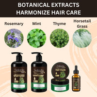 Sulayla Beauty Revitalize and Strengthen Hair Mask - Contains 100% Pure Rosemary and Peppermint Oil - with Biotin - Promotes hair growth - 250ml.