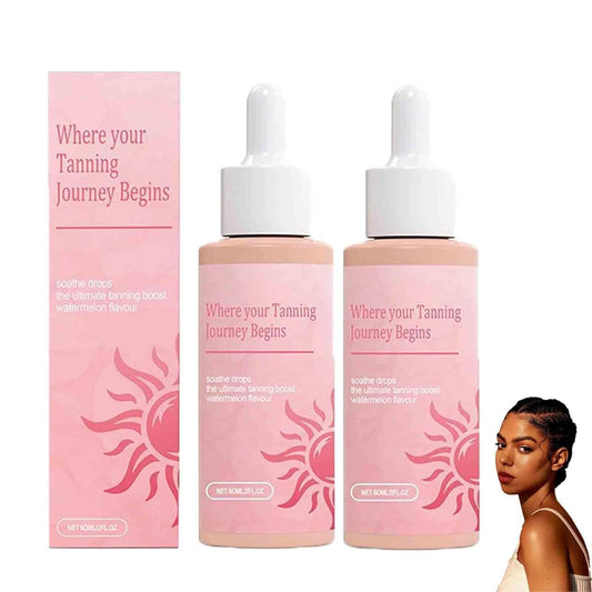 Nicooniu (2 Bottle) Sunless Tanning Drops To Drink, Oral Tanning Drops for Face and Body, Melanin Glow Dropss Tans Without Sun, To Naturally Boost Melannin No Streaks for All Skin Types