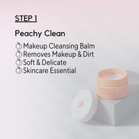 W7 Peachy Clean Makeup Removal, Aftercare & Cleansing Set - Remove Makeup, Moisturise & Soothe Skin and Lips - Including Sweet Dreams Overnight Lip Mask and Watermelon Wave Hydro-Glow Moisturiser