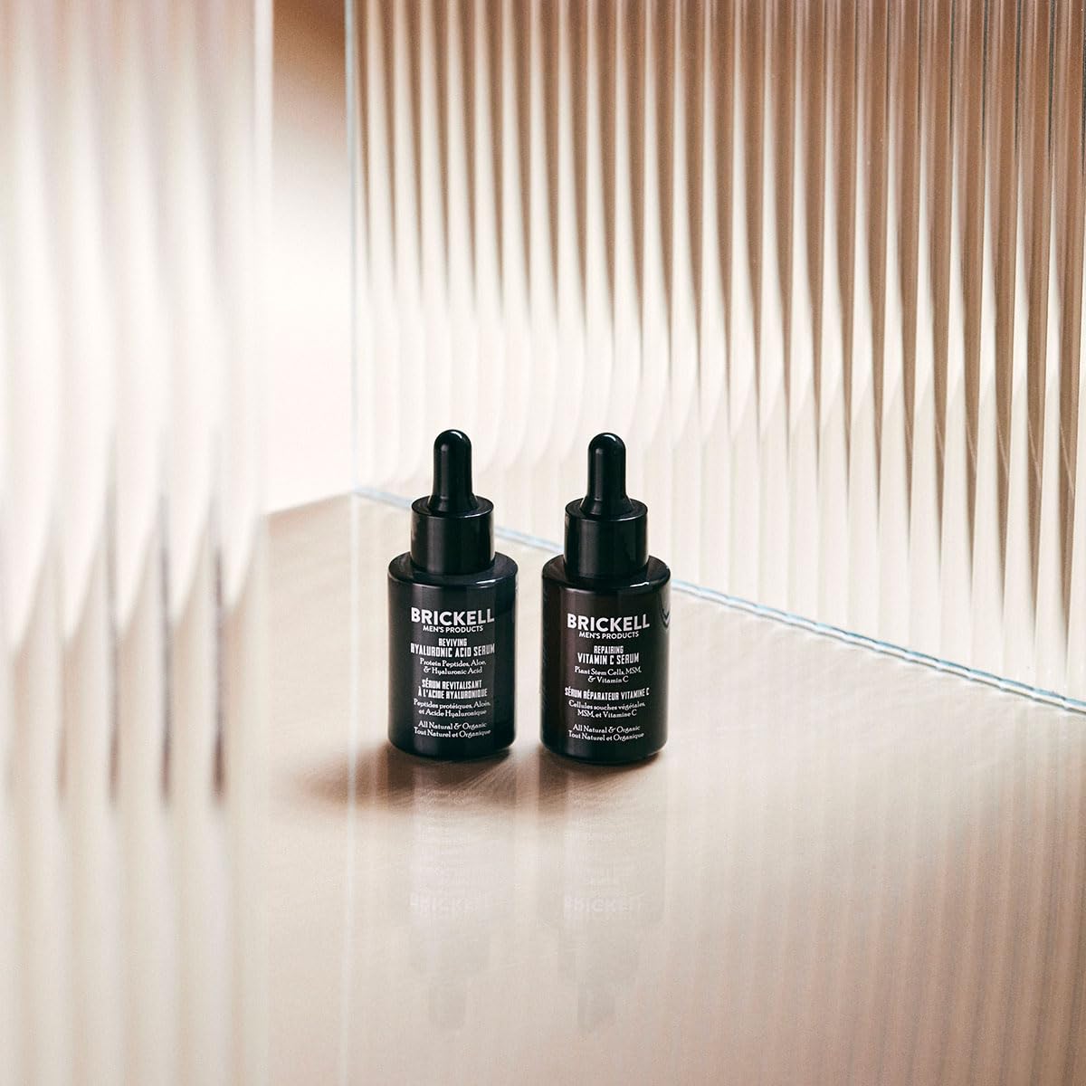 Brickell Men's Products Brickell Men's Day and Night Serum Routine, Natural and Organic, Scented