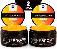 BYROKKO SHINEBROWN BYROKKO Shine Brown Tanning Accelerator 2x 210 ml, Fast Bronzing Sun Cream Effective in Sunbeds & Outdoor Sun for Deep Natural Tan, Long-Lasting Hydrating Formula with Natural Oils