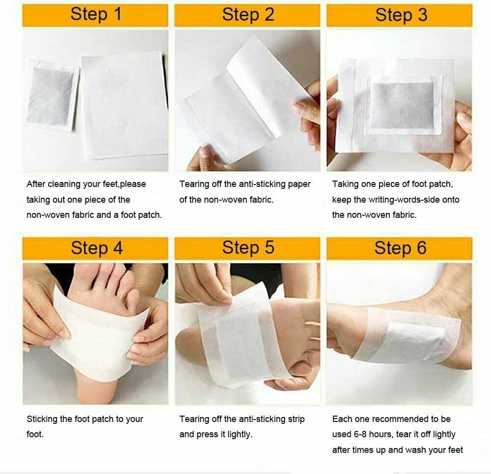 Detox Foot Patches, Foot Detox Pads Natural Organic Foot Pads Toxins for Clean Body&Pain Relief&Stress Relief&Improve Sleep Quality with Foot Detox Patches X50pcs NATUREGURU