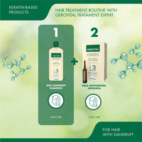GEROVITAL Gerovital Anti-Dandruff Shampoo - Sebum-Regulating & Moisturizing Formula with Natural Extracts | For Sensitive Scalp & Clean Hair, Gerovital Tratament Expert 400 ml
