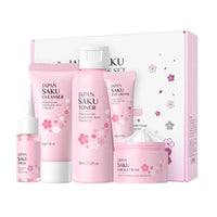 Fashion Base Skin Care For Teenage Girls,Sakura Skincare Set (Sakura-5PCS)