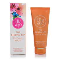 Ella & Jo Glow Up Enzyme Face Mask – Exfoliate, Brighten & Hydrate with Hyaluronic Acid, Vitamin C & Fruit Extracts - Gentle Facial Exfoliator For Smooth Radiant Skin - Vegan