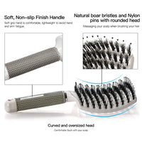 Aozzy 5pcs Ceramic Lonic Round Hair Brush Set for Blow Drying, Curling, Professional Salon Styling Brush Set, Barrel Hairdressing Brushes Sets, Hair Drying Brush Round Set (25mm 32mm 45mm 53mm）