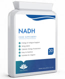 NADH 10mg | 30 Capsules | Energy Supplement | Energy Booster, NAD+ Supplement, Active Form of Vitamin B3 | Vegan Friendly - GMP Certified Product | Made in The UK by Hellenia
