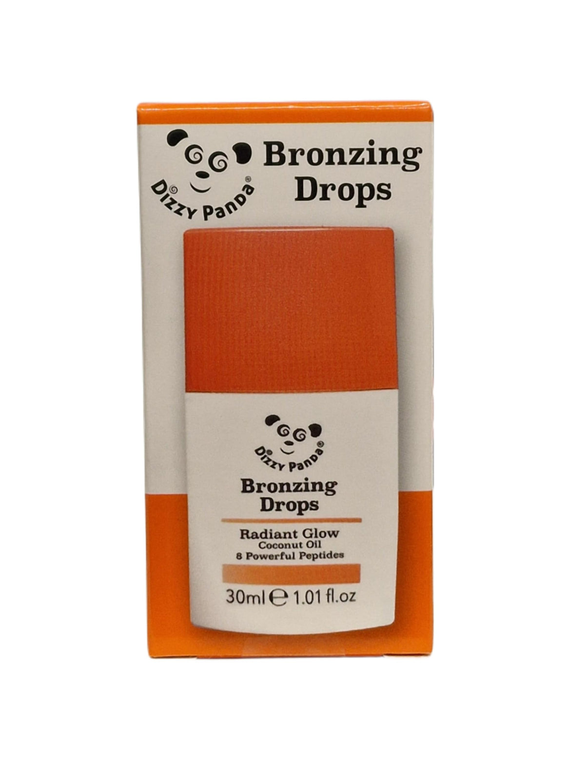 Dizzy Panda Bronzing Drops, 30ml – Hydrating Serum with Coconut Oil & 8 Peptides for Natural Glow