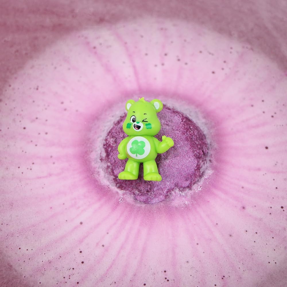 Zimpli Kids Large Care Bears Surprise Bath Bomb, 7 Surprise Care Bear Toys to Collect in Total, One Per Bath Bomb, Children's Collectable Bath Toy, Stocking Fillers, Party Bag Fillers