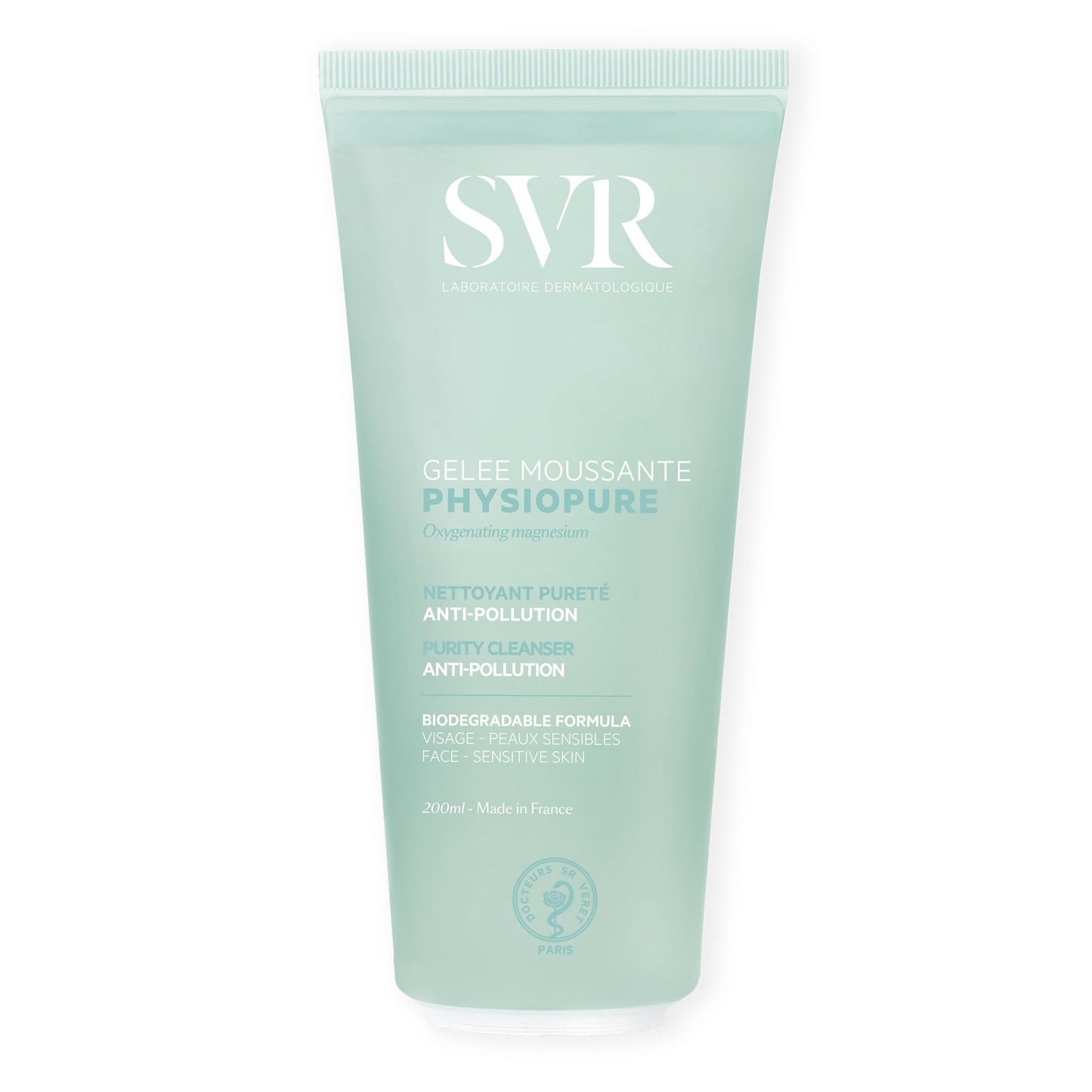 SVR PHYSIOPURE Foaming Face Gel/Make Up Remover with Oxygenating Magnesium for Normal to Balanced Skin, 11-Ingredient Minimalist Formula, 200ml