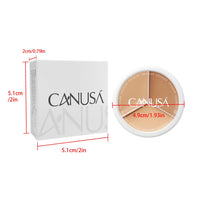 CANUSA Canusa Concealer | Full Coverage | Tri-Color Concealer | Vibrant Color | Waterproof | Long Lasting | Concealer Foundation