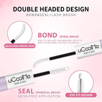 UCOOLME uCoolMe Flora Lash Clusters Kit 8-18mm Hybrid Volume Wispy Eyelash Clusters Kit D Curl - WideSpan 0.05mm Ultra-Thin Black Band