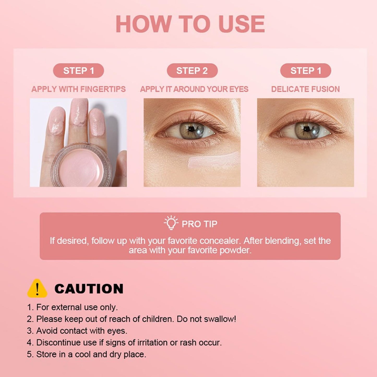 NLFOX Under Eye Brightener Concealer - Colour Corrector for Dark Circles, Spots & Blemishes - Instant Anti Age Eraser Eye Concealer & Primer, Smooth, Instant Results