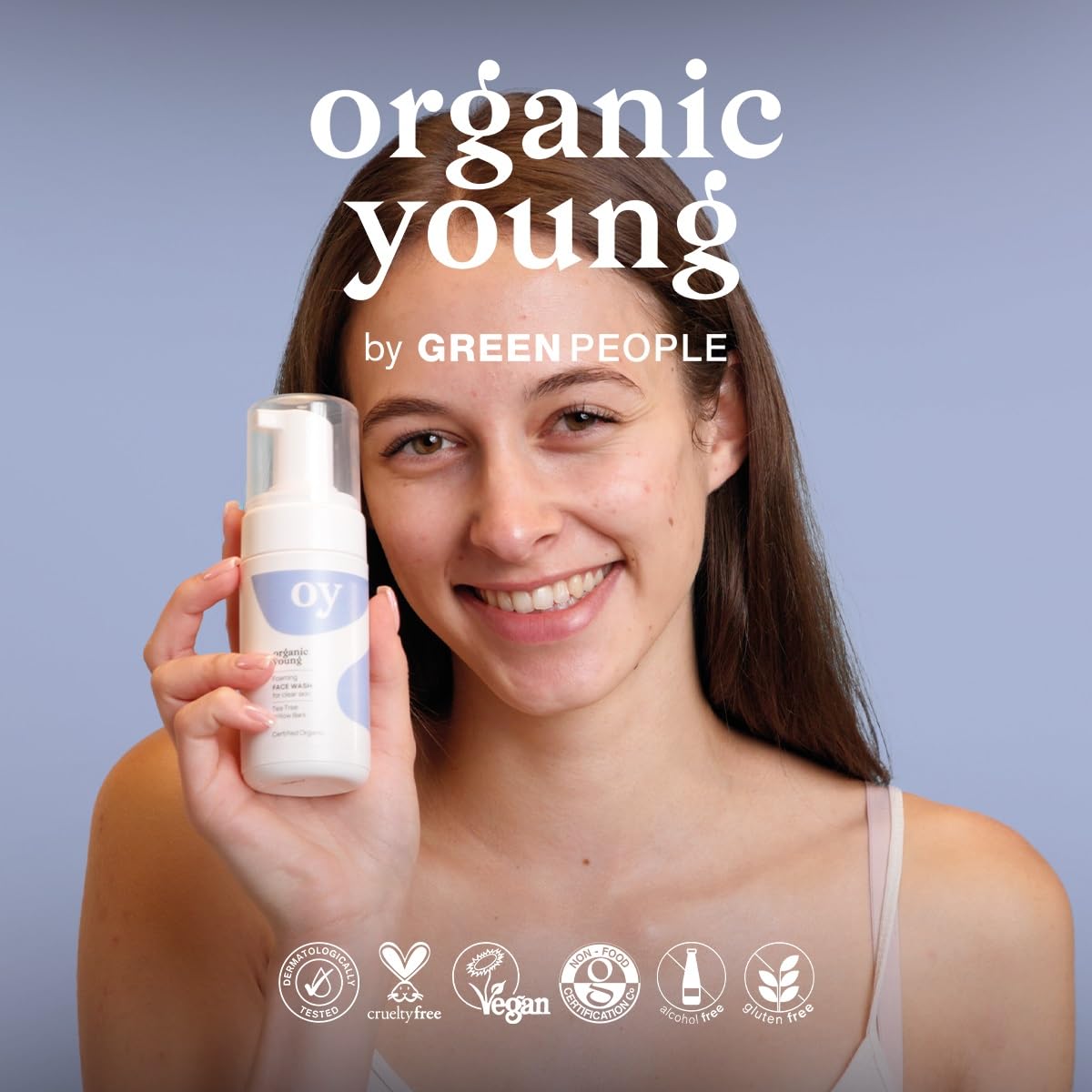 Green People Teen Foaming Face Wash - For Oily, Spot-Prone Skin - Vegan, 100ml