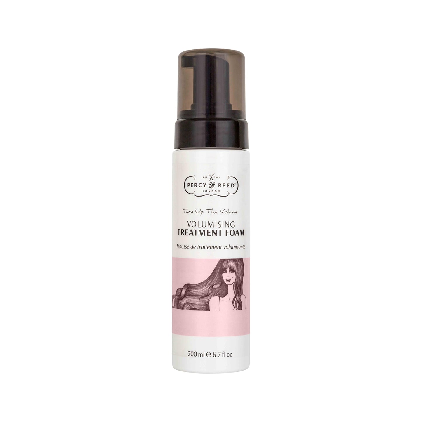 Percy & Reed Volumising Hair Treatment Foam 200ml, Lightweight Hair Mask for Fine Flat Strands, Volume Support, Conditioner Alternative, Thickens, Strengthens, Adds Shine, Scalp Care
