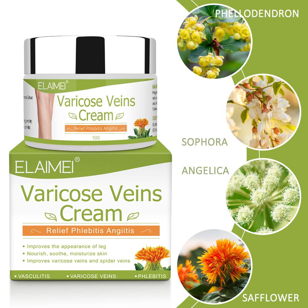Solotree Varicose Veins Cream, Varicose Vein Treatment, Spider Vein Treatment Cream for Legs, Improve Blood Circulation, Tired and Heavy Legs Fast Relief